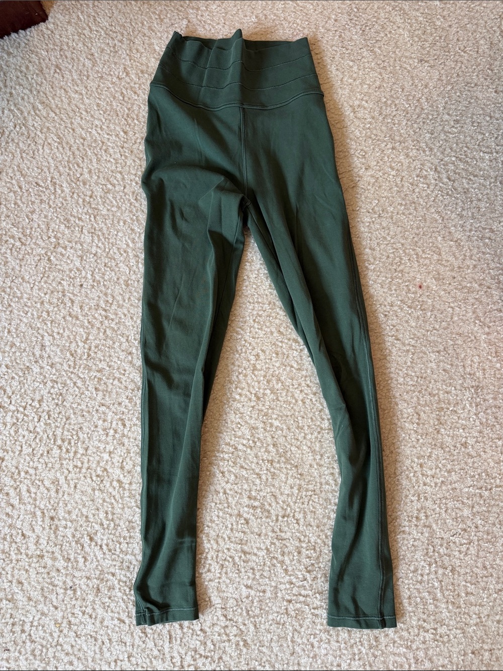 Back Wellnesswear Forest Green High-Rise Leggings